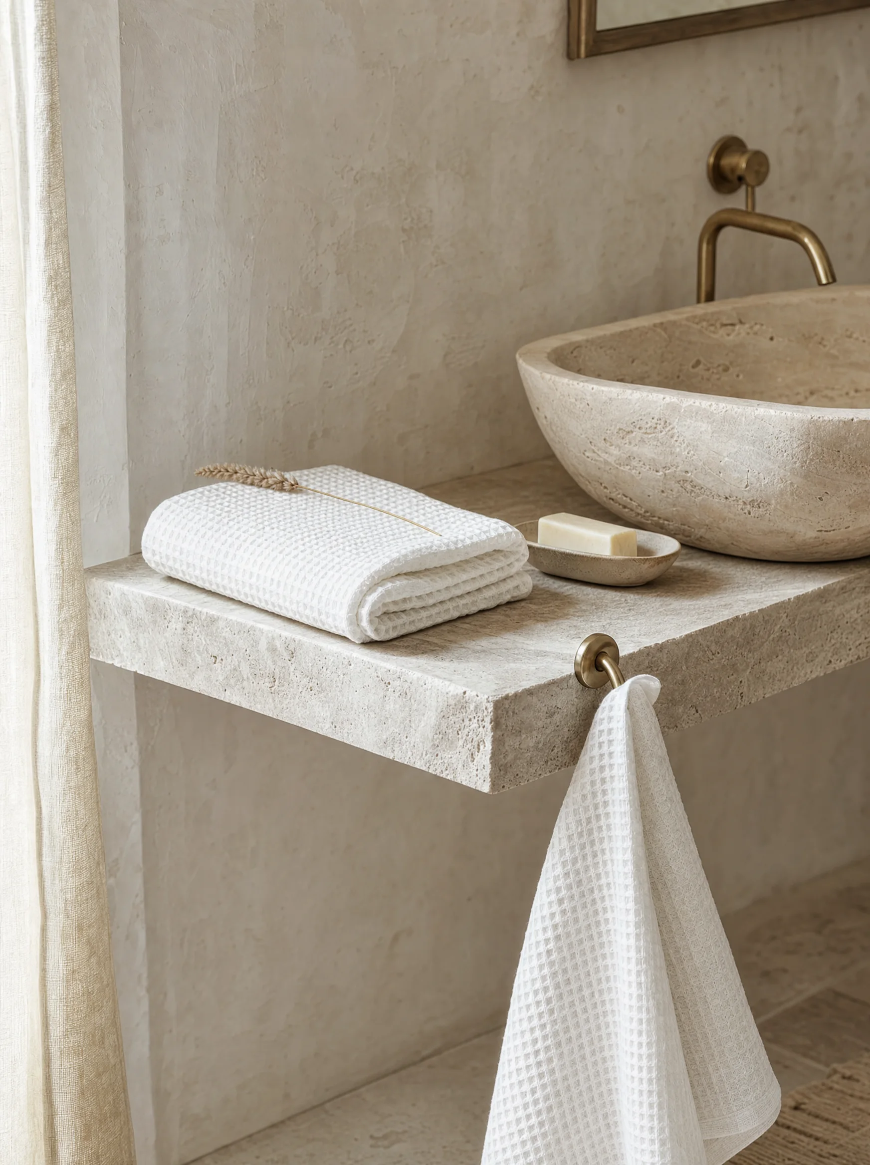 Basin Hand Towels, at home
